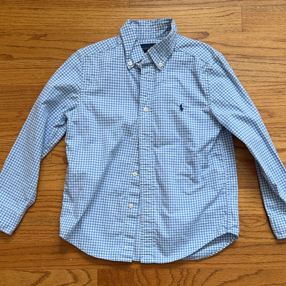 Polo by Ralph Lauren Light Blue Gingham Button-Down Shirt